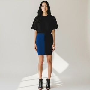 NWT T by Alexander Wang Colorblock Stretch Knit Mini Skirt Bandage Bodycon Sz M